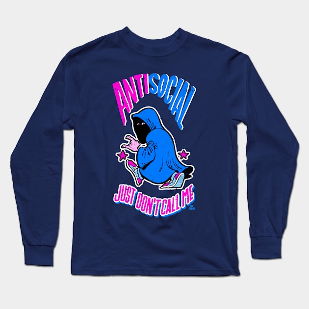 Antisocial Long Sleeve T-Shirt by alexgallego